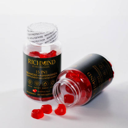 RichMind SeaMoss + Ashwaganda 15in1 wellness gummies